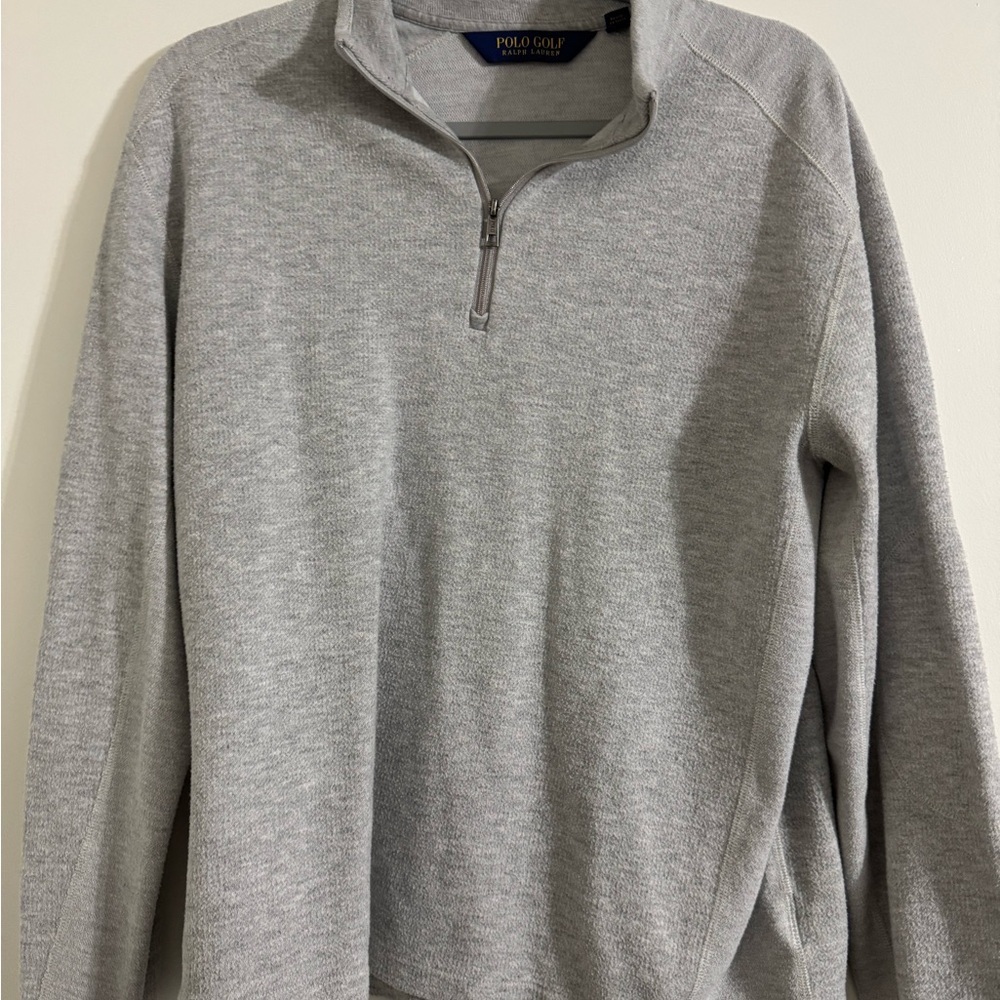 Gray Quarter-Zip Sweater